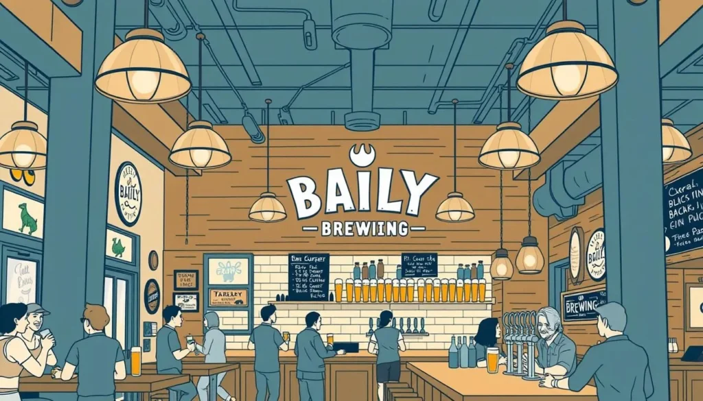 Image of Baily Brewing Company's taproom Image of Baily Brewing Company's taproom