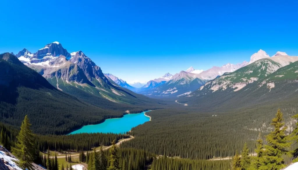 Image of Banff National Park's breathtaking mountain landscape