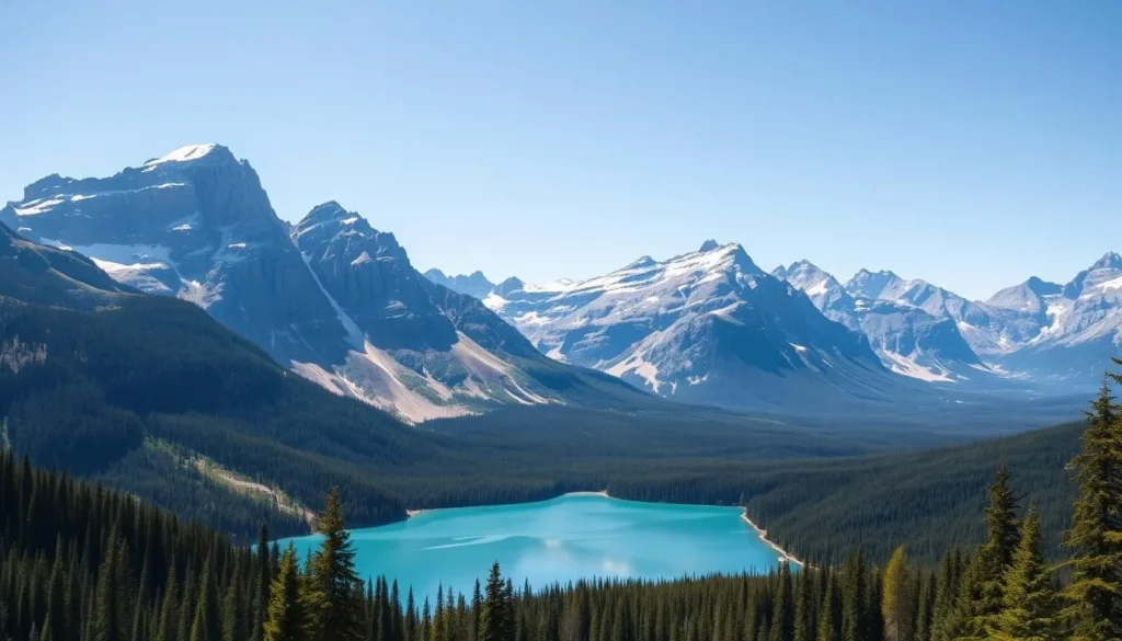 Image of Banff National Park's stunning mountain scenery
