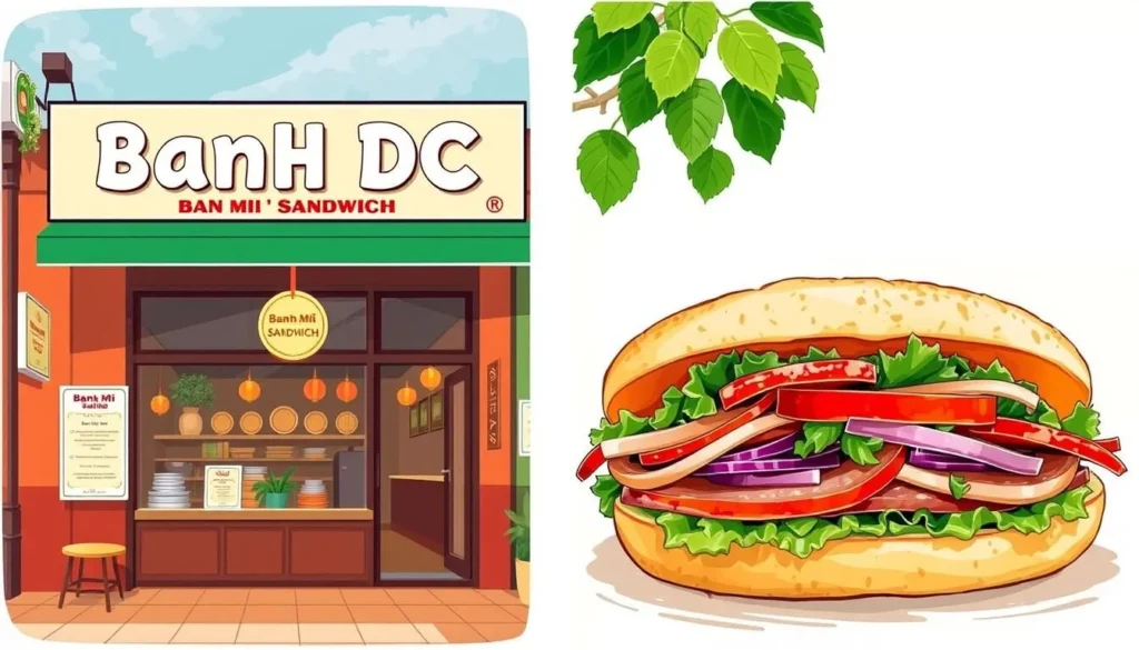 Image of Banh Mi DC Sandwich storefront or a signature banh mi sandwich