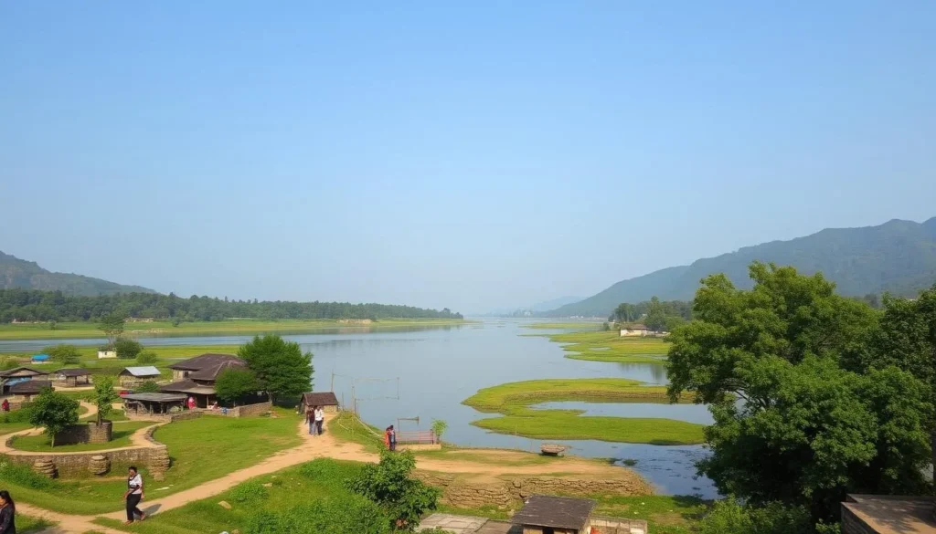 Image of Baranagar village along the Bhagirathi River