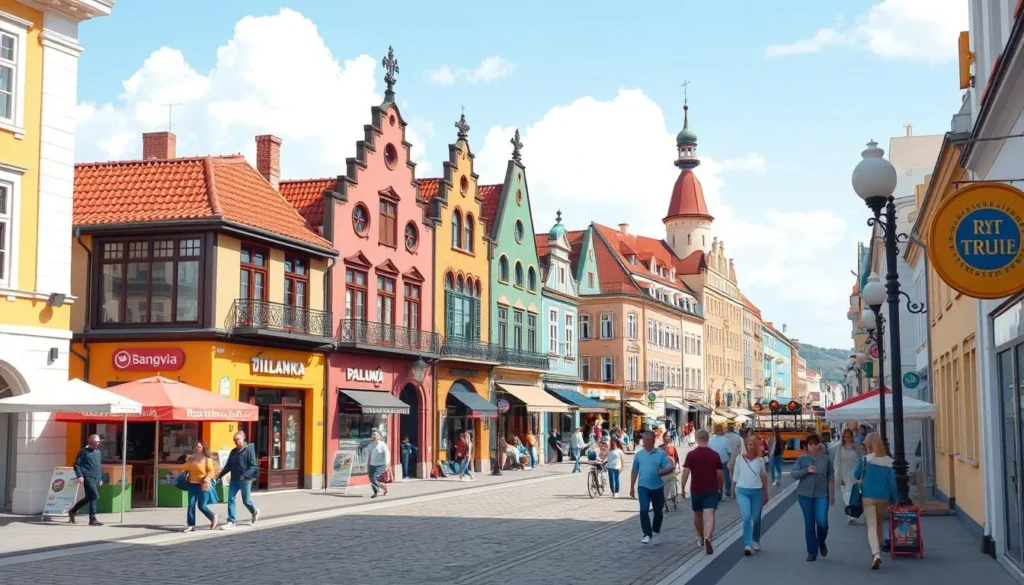 Image of Basanavičiaus Street in Palanga