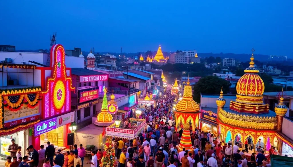 Image of Bellary cityscape during a festive season