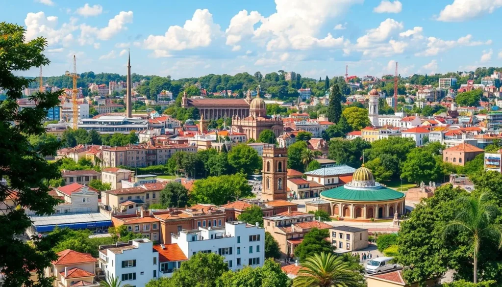Image of Bellary cityscape with historical landmarks