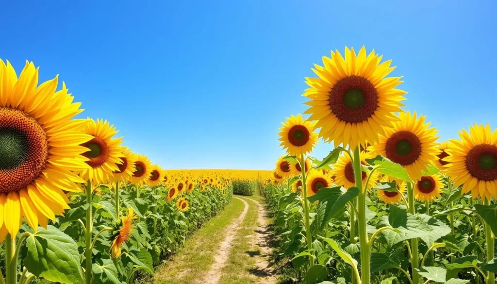 Image of Bowden SunMaze's sunflower fields