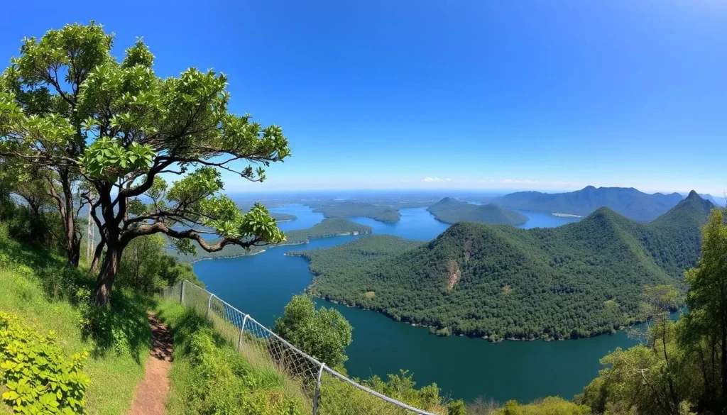Image of Brownsberg Nature Park with a panoramic view of the Brokopondo Reservoir