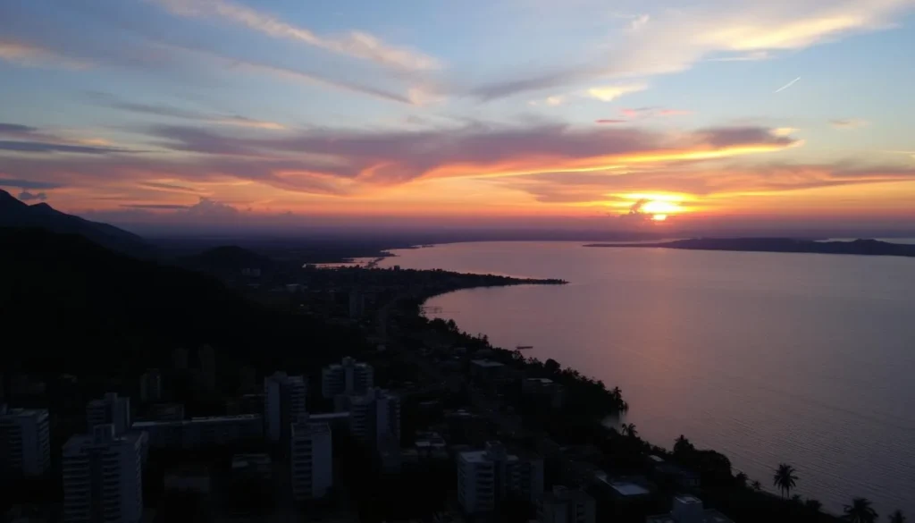 Image of Cabimas cityscape with Lake Maracaibo in the background