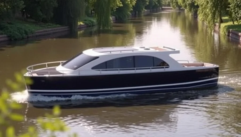 Image of Canal Boats Telemark's electric cabin cruiser