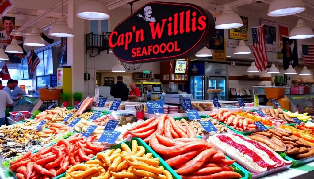 Image of Cap'n Willis Seafood Market display
