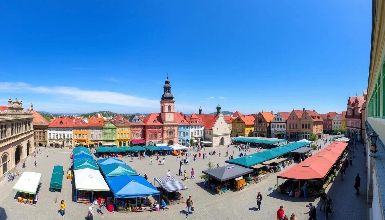 Image of Ceska Budejovice town square
