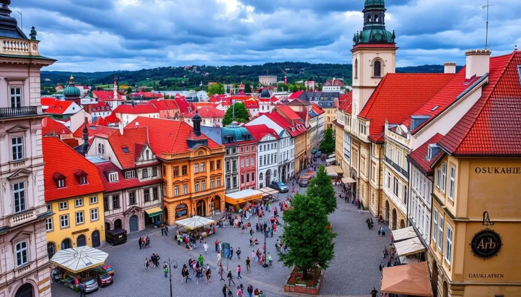 Image of České Budějovice city center