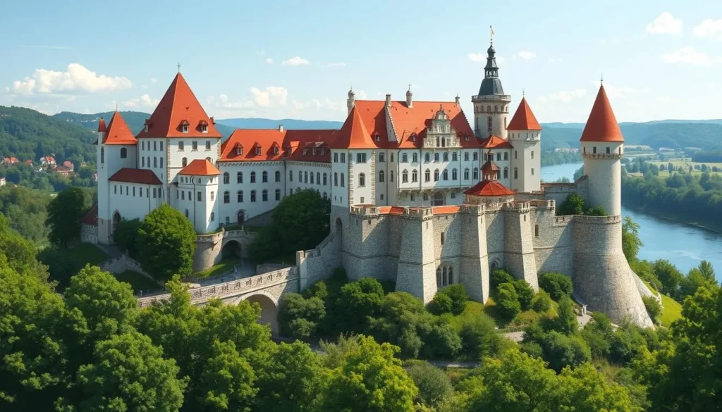Image of Český Krumlov castle and its surroundings