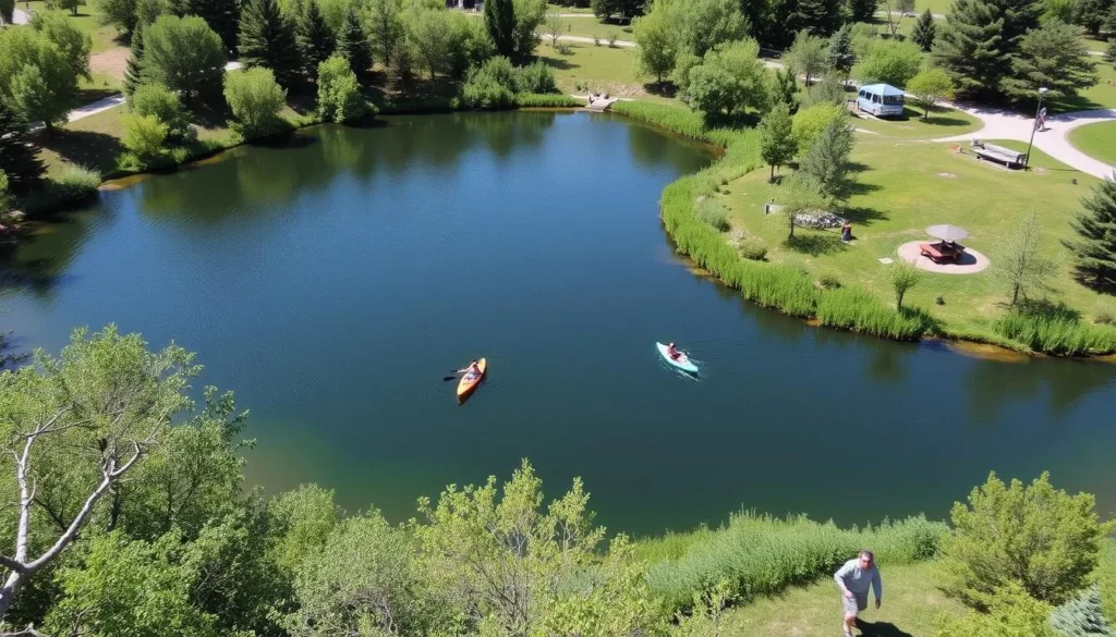 Image of Cherry Creek State Park with its reservoir and recreational activities Image of Cherry Creek State Park with its reservoir and recreational activities