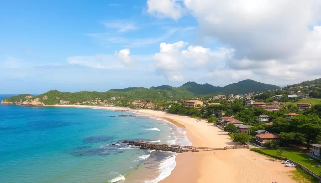 Image of Chuao beach and town