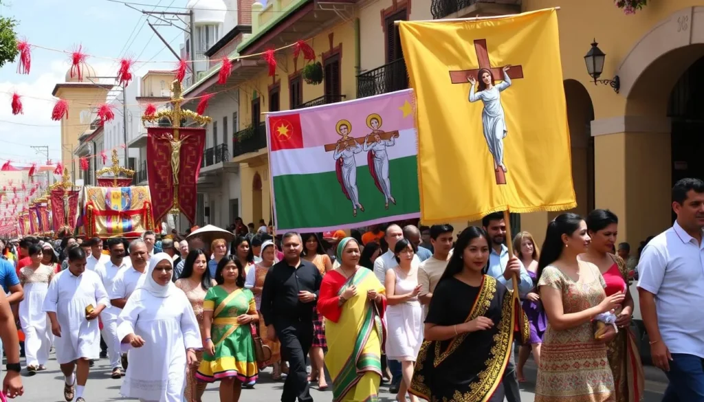 Image of Corpus Christi procession in Venezuela