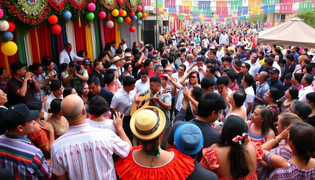 Image of Cosquin Festival crowd enjoying traditional folk music