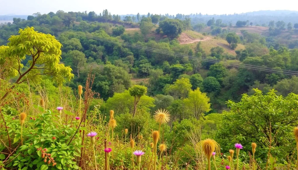 Image of Debrigarh Wildlife Sanctuary with diverse flora and fauna