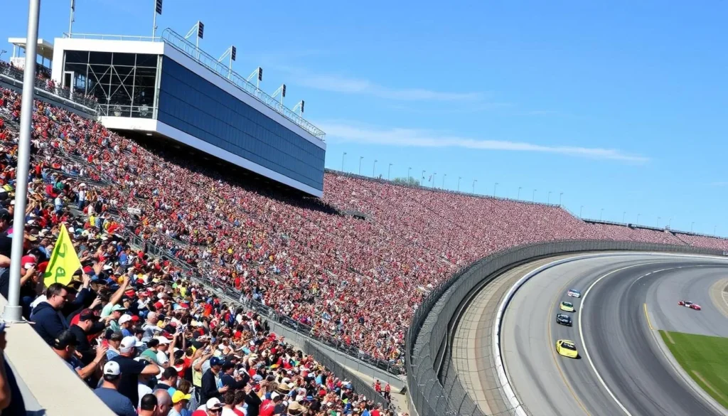 Image of Dover International Speedway during a racing event