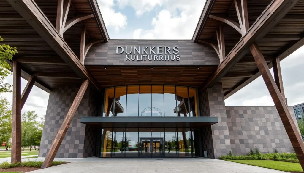 Image of Dunkers Kulturhus building with a modern architectural design