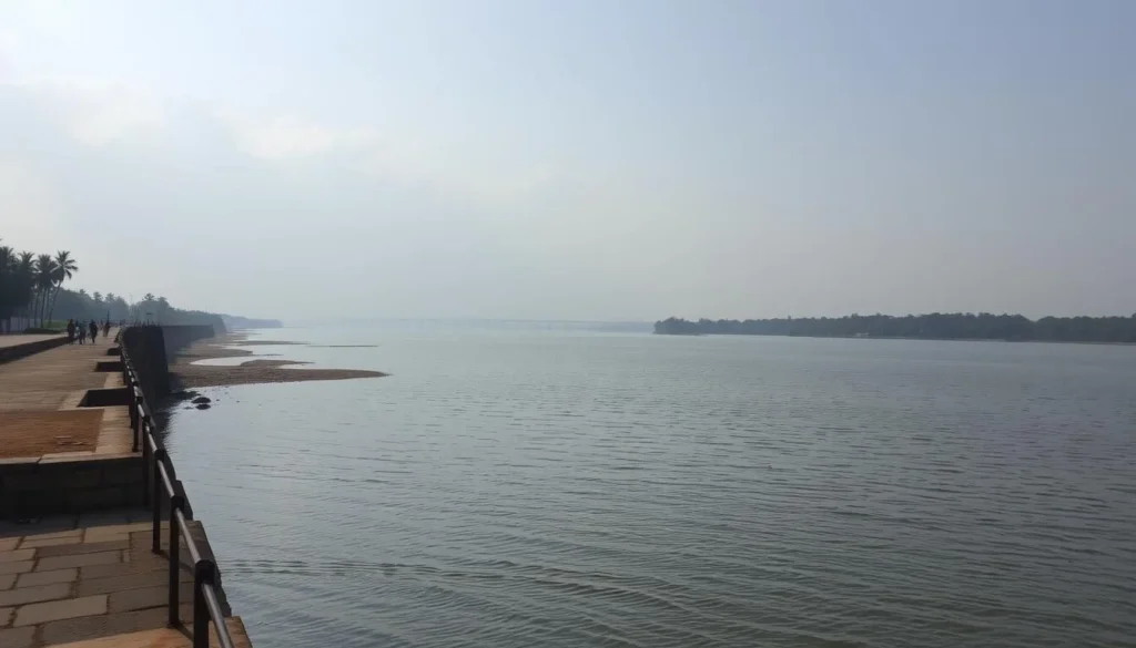 Image of Durgapur Barrage with a serene river view