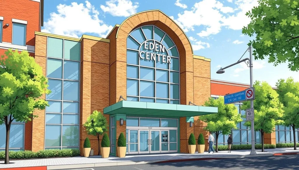 Image of Eden Center's entrance on Wilson Blvd
