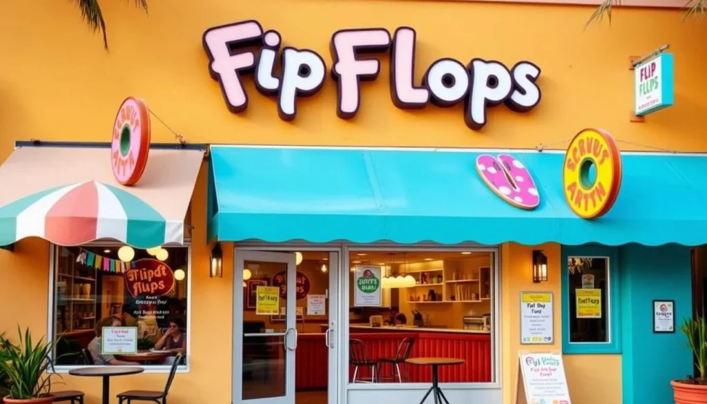 Image of Flip Flops Donut Shop exterior