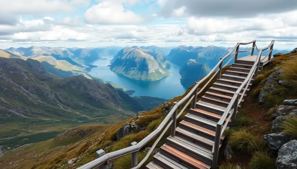 Image of Flørli stairs in Lysefjord