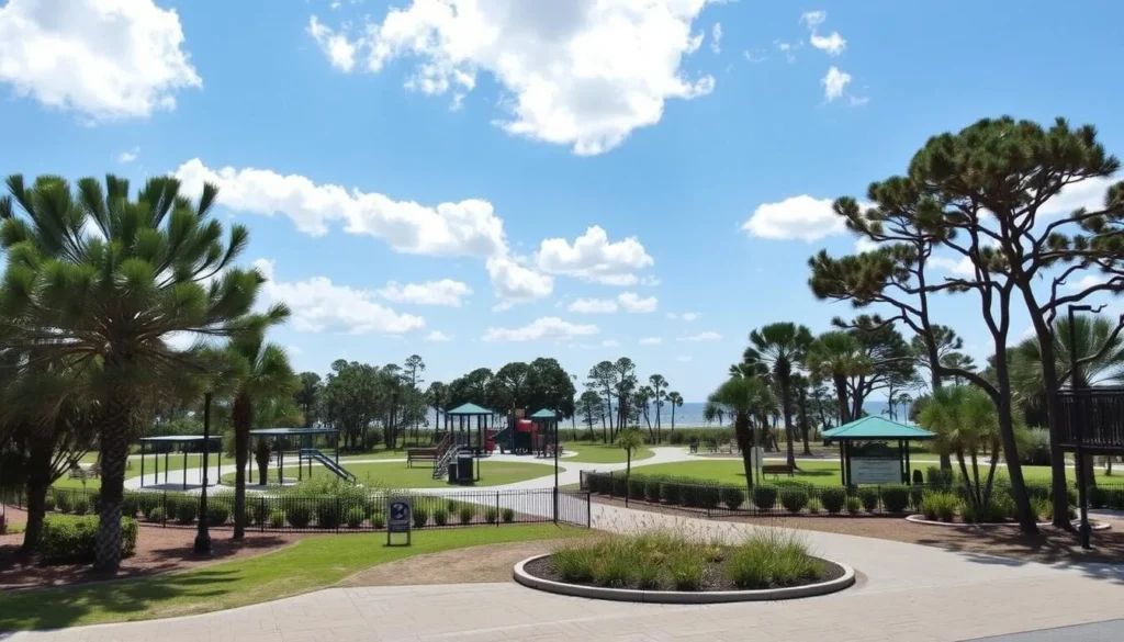 Image of Freeman Park Recreation Area at the northern end of Carolina Beach