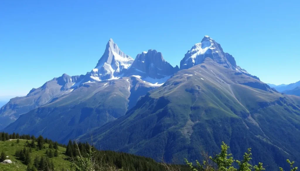 Image of Galdhøpiggen and Glittertind peaks
