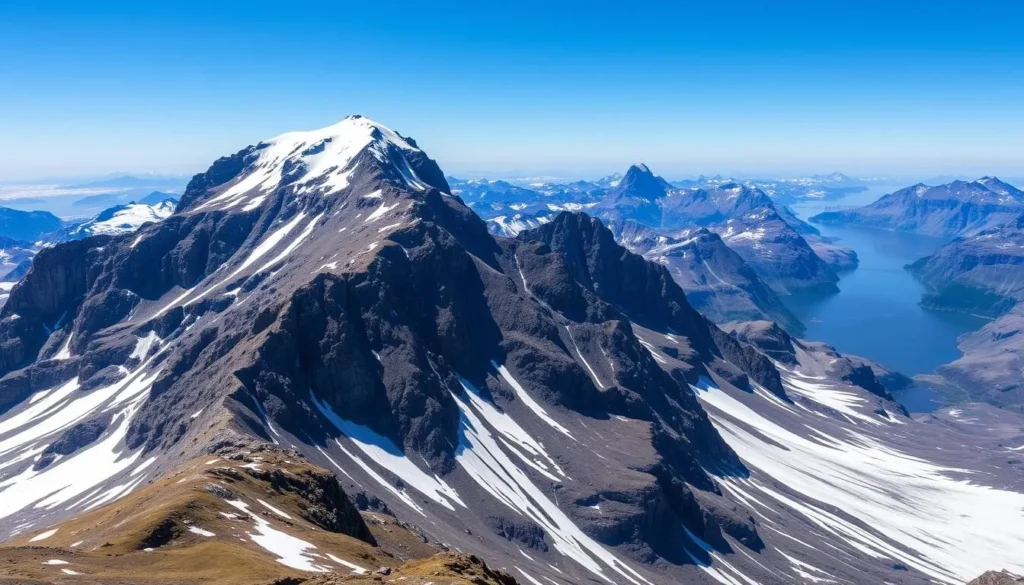 Image of Galdhopiggen mountain peak in Norway