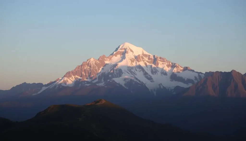 Image of Galdhopiggen peak during the best season to visit