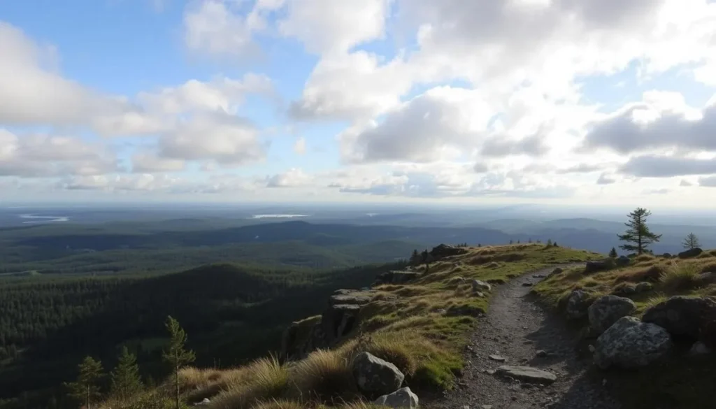 Image of Gettjärnsklätten hiking trail near Sunne, Värmland County