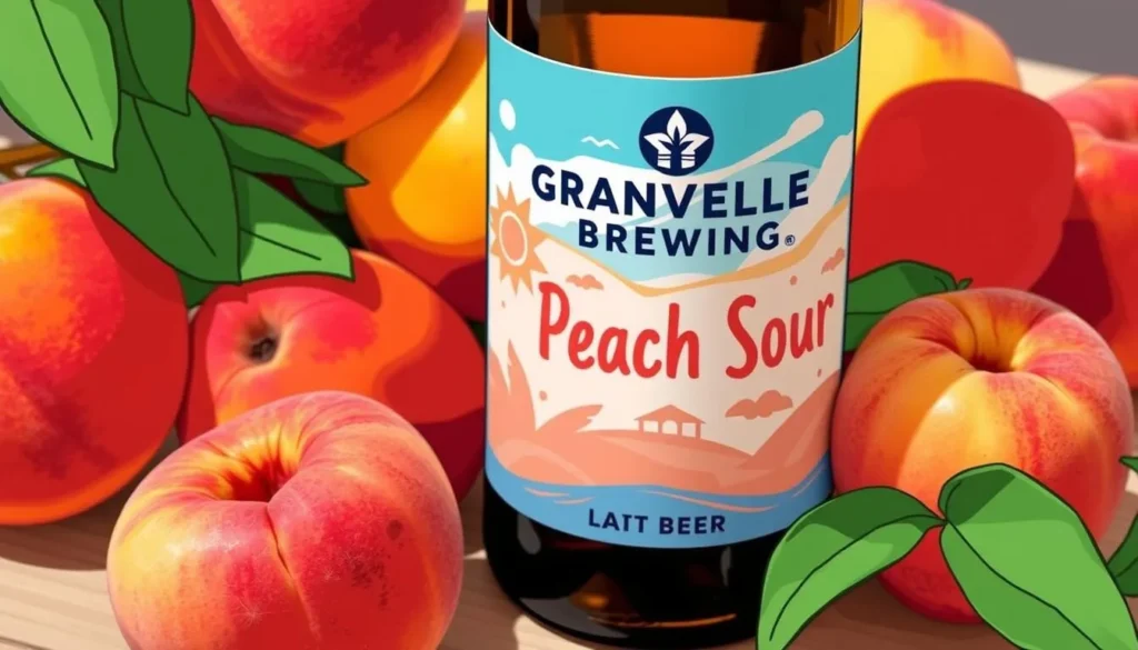 Image of Granville Island Brewing's Peach Sour beer