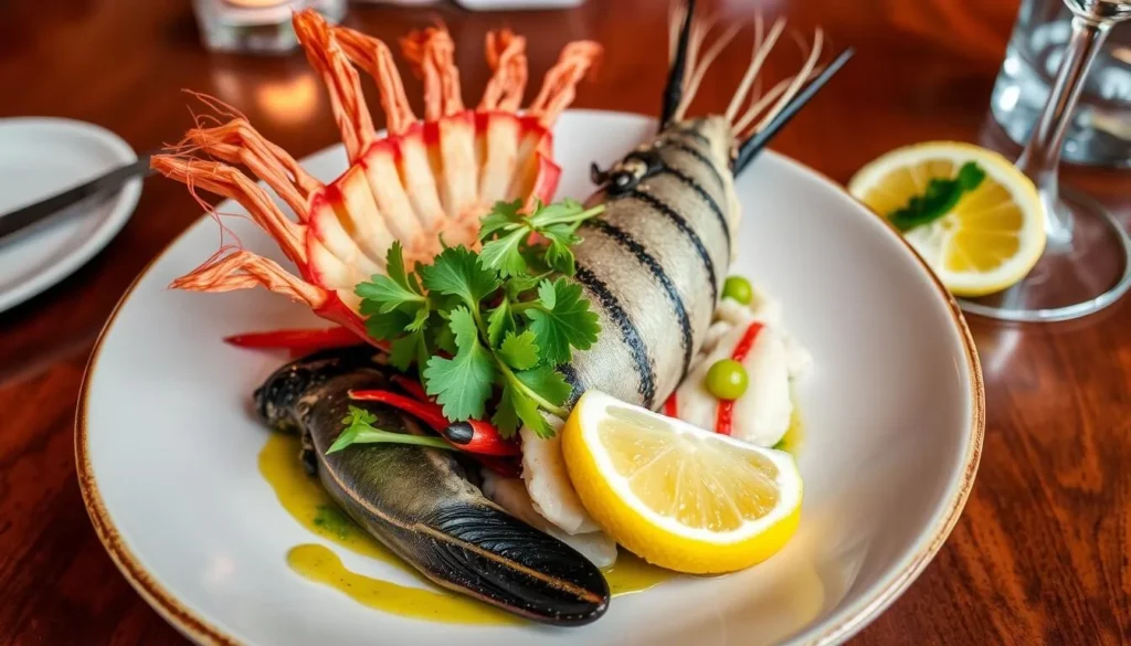 Image of Grinda Wärdshus restaurant's seafood dish