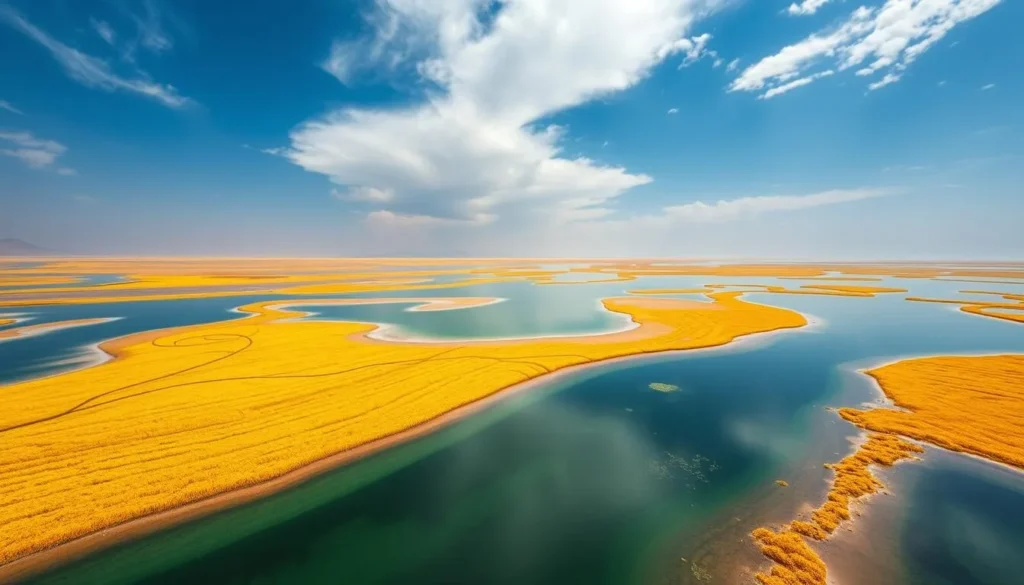 Image of Hamun Wetland, a seasonal natural wonder on the border of Sistan and Baluchestan Province and Afghanistan