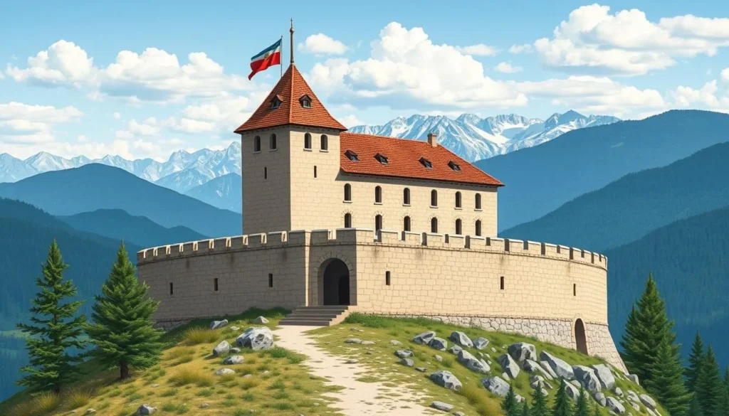 Image of Hanička Fort in Orlicke Mountains