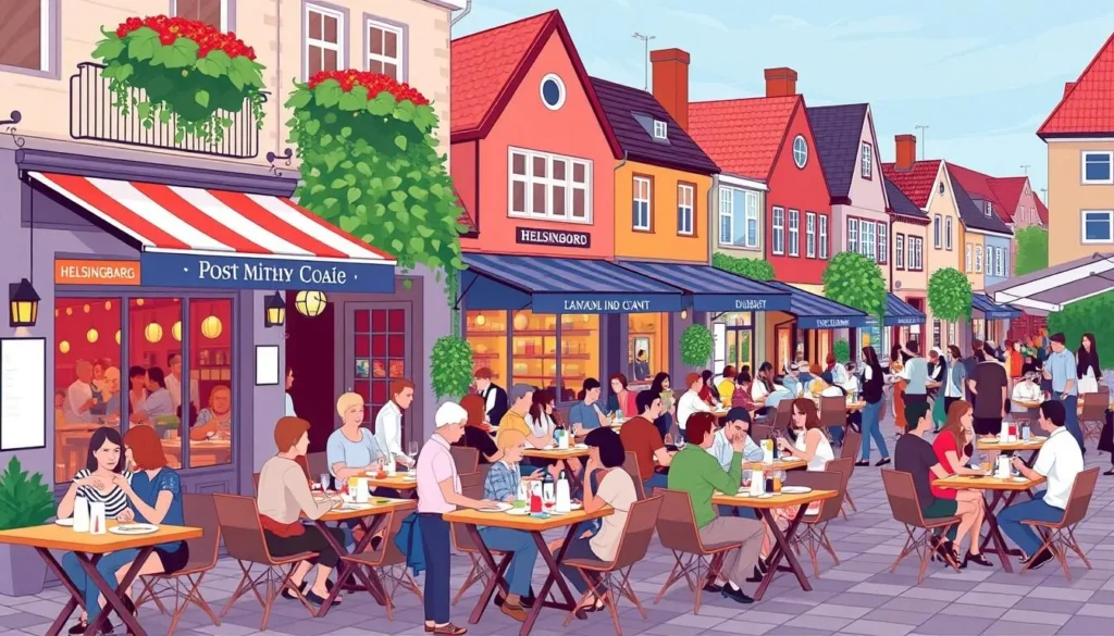 Image of Helsingborg's vibrant dining scene