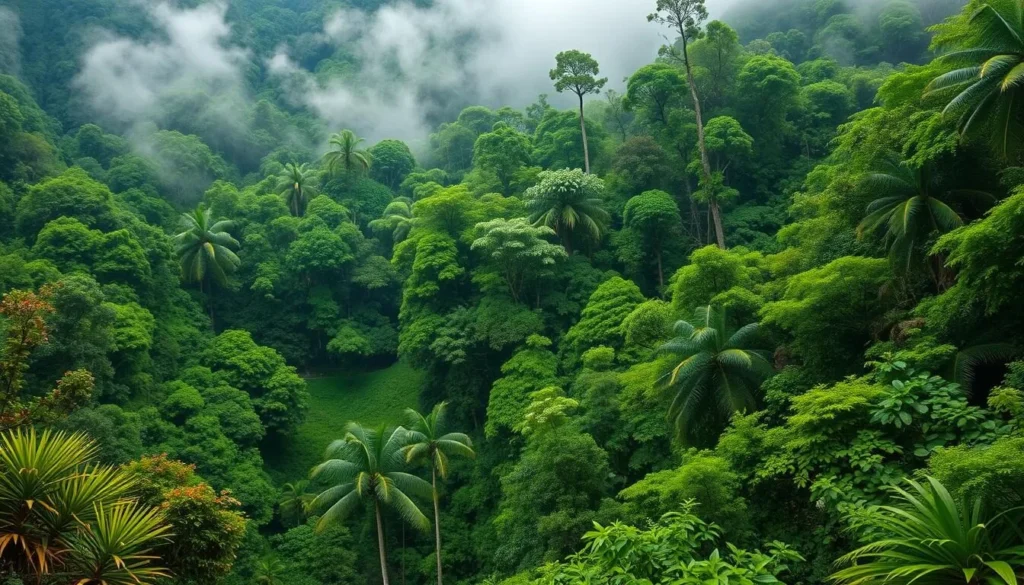 Image of Henri Pittier National Park's lush cloud forest