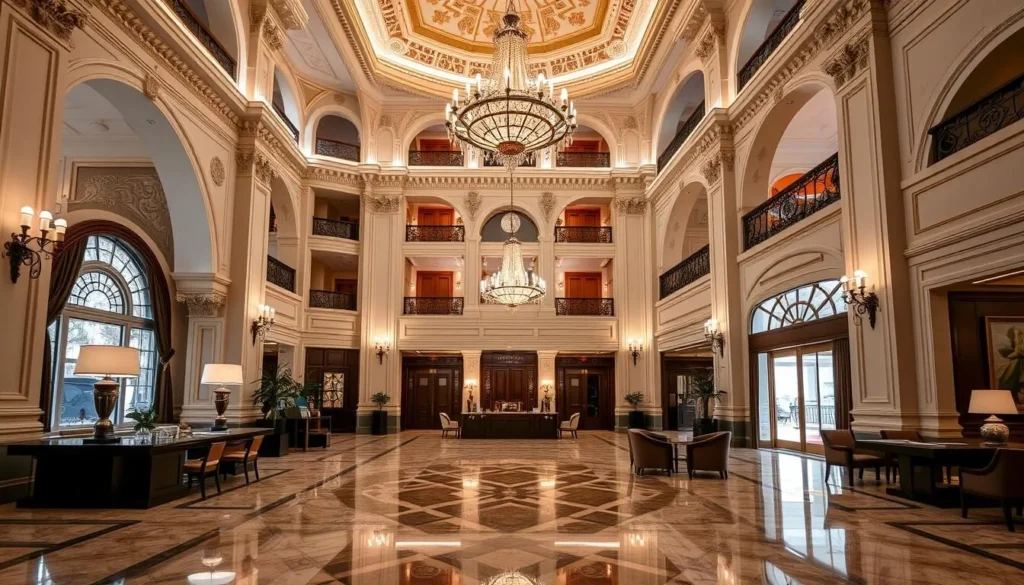 Image of Hotel Argentino's grand lobby