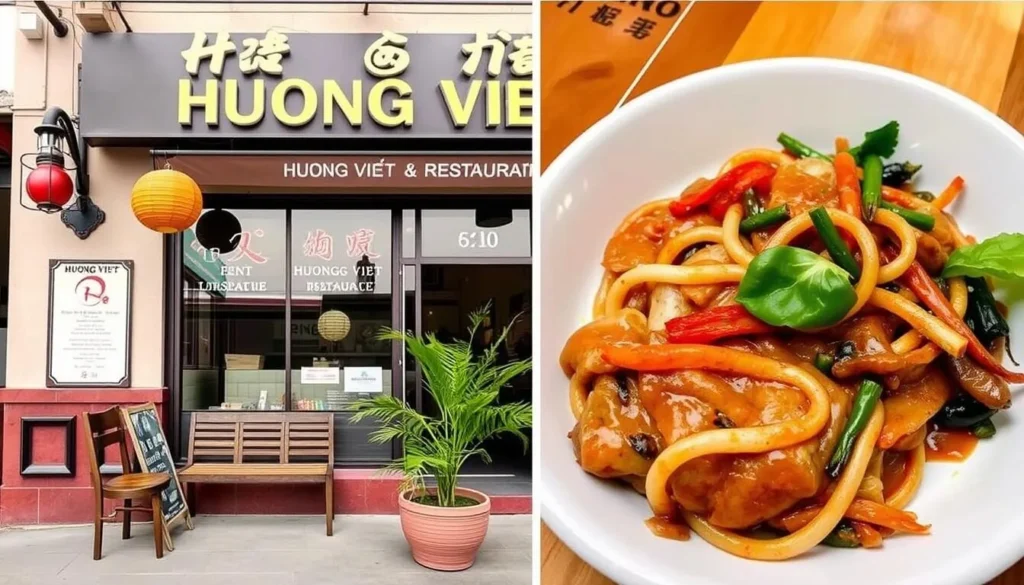 Image of Huong Viet Restaurant's exterior or a popular dish