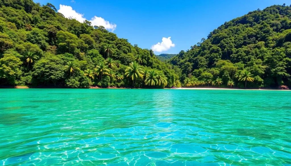 Image of Ilha Grande National Park's lush jungle and pristine beaches