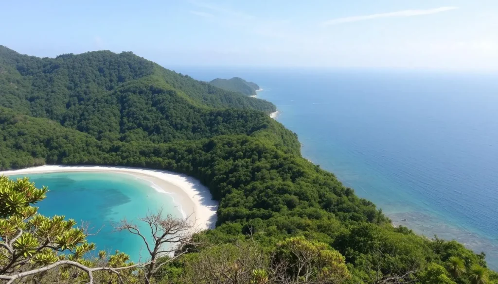 Image of Ilha de Anhatomirim's pristine beaches and lush forests