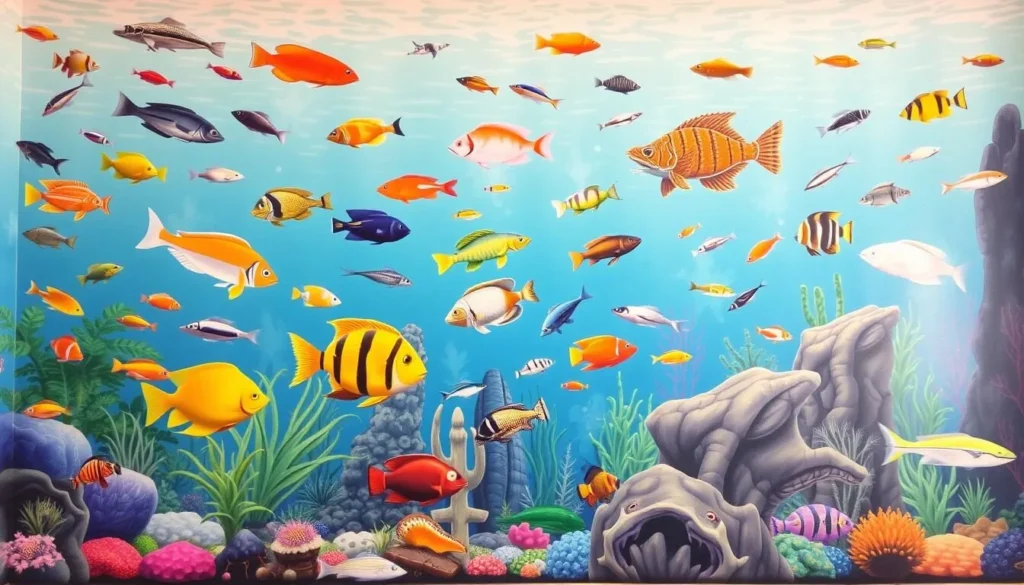Image of Jagdishchandra Bose Aquarium with various fish species and underwater creatures