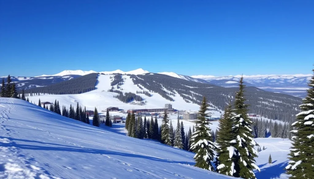 Image of Jested Mountain ski resort during winter