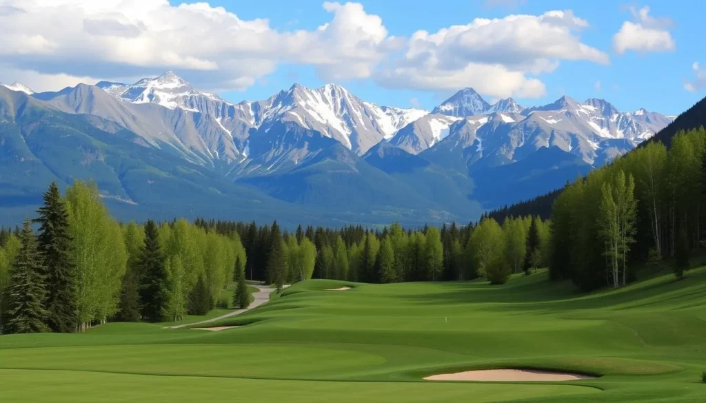 Image of Kananaskis Country Golf Course with mountain views