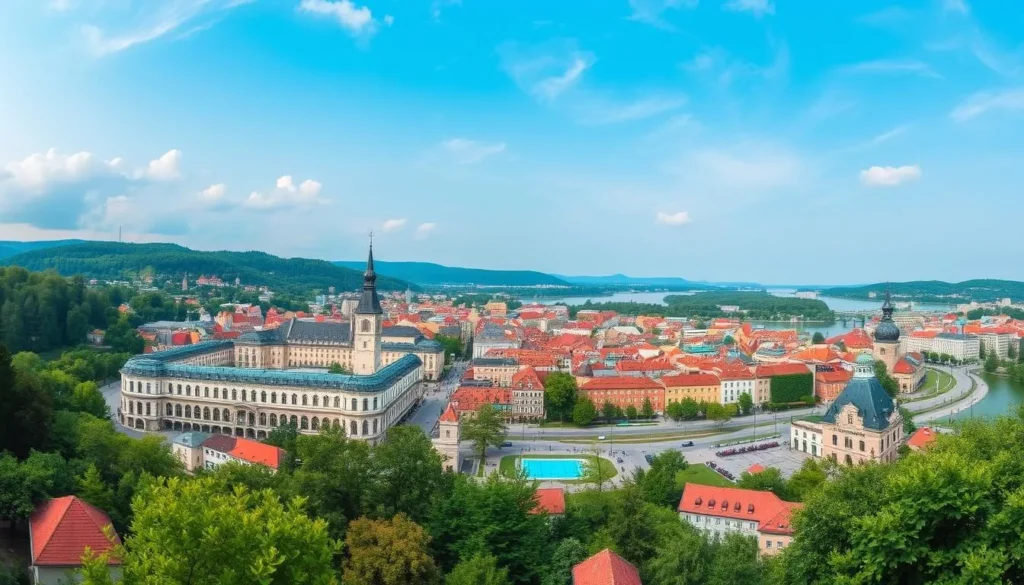 Image of Karlovy Vary's panoramic view