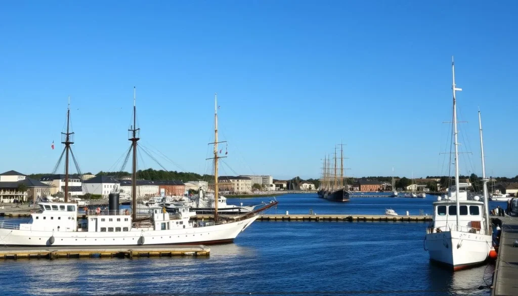 Image of Karlskrona's naval harbor
