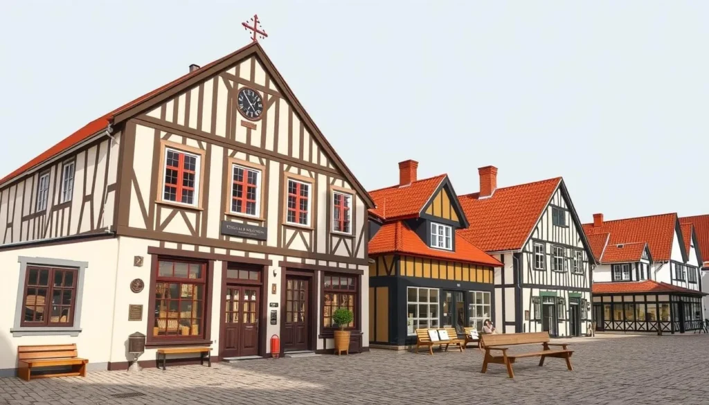 Image of Kristiansand Museum's historic buildings or a traditional craft