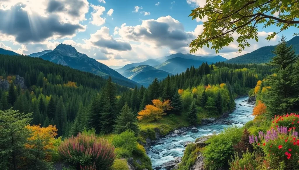 Image of Krkonose National Park's diverse natural landscapes