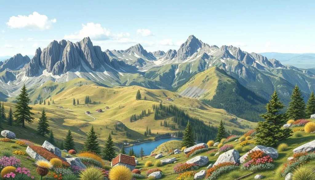 Image of Krkonose National Park's unique natural features